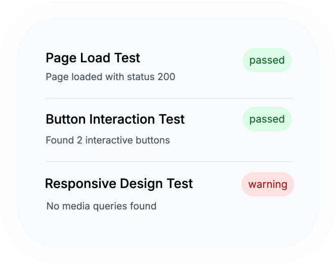 get instant test results